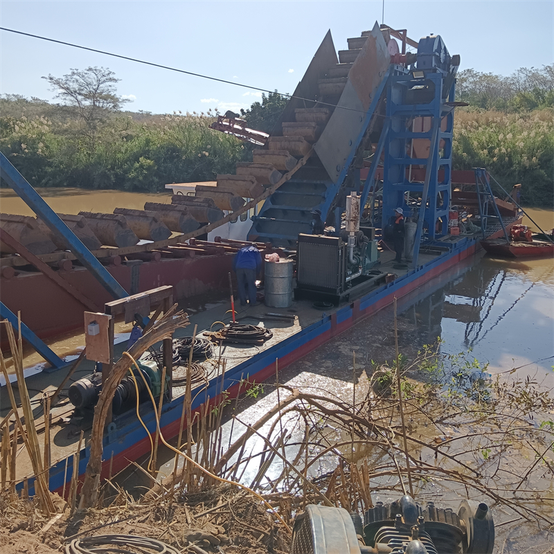 Bucket chain gold dredger project in Nigeria